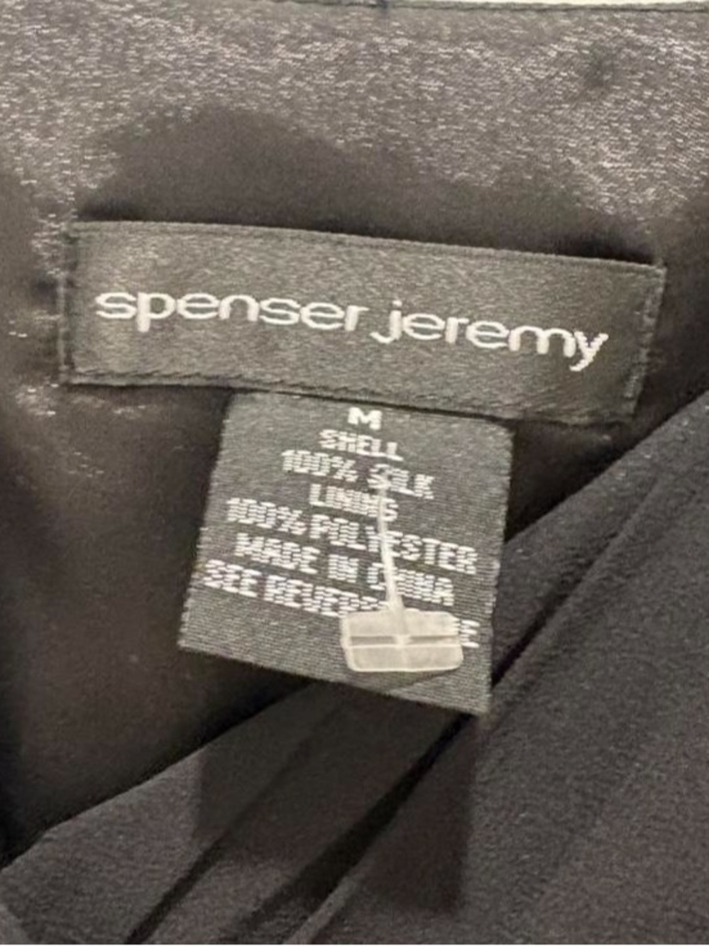 Beaded Silk Black Top Spenser Jeremy - Picture 2 of 3